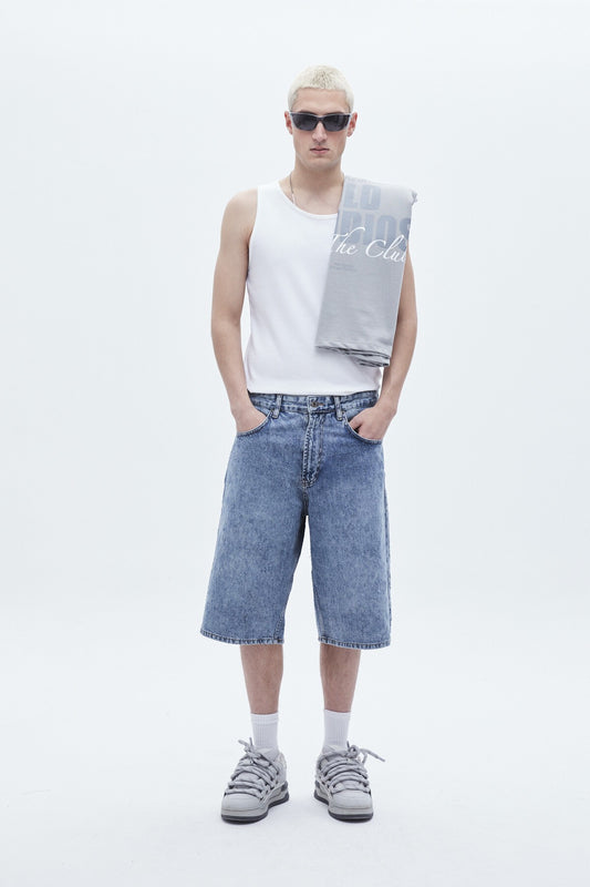 Oversize Bermuda Denim Şort 40-641