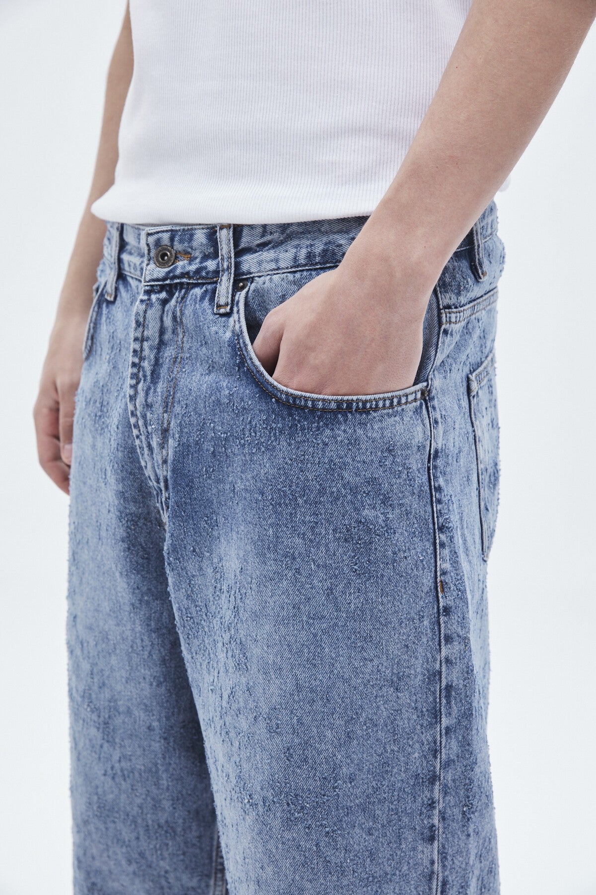 Oversize Bermuda Denim Şort 40-641