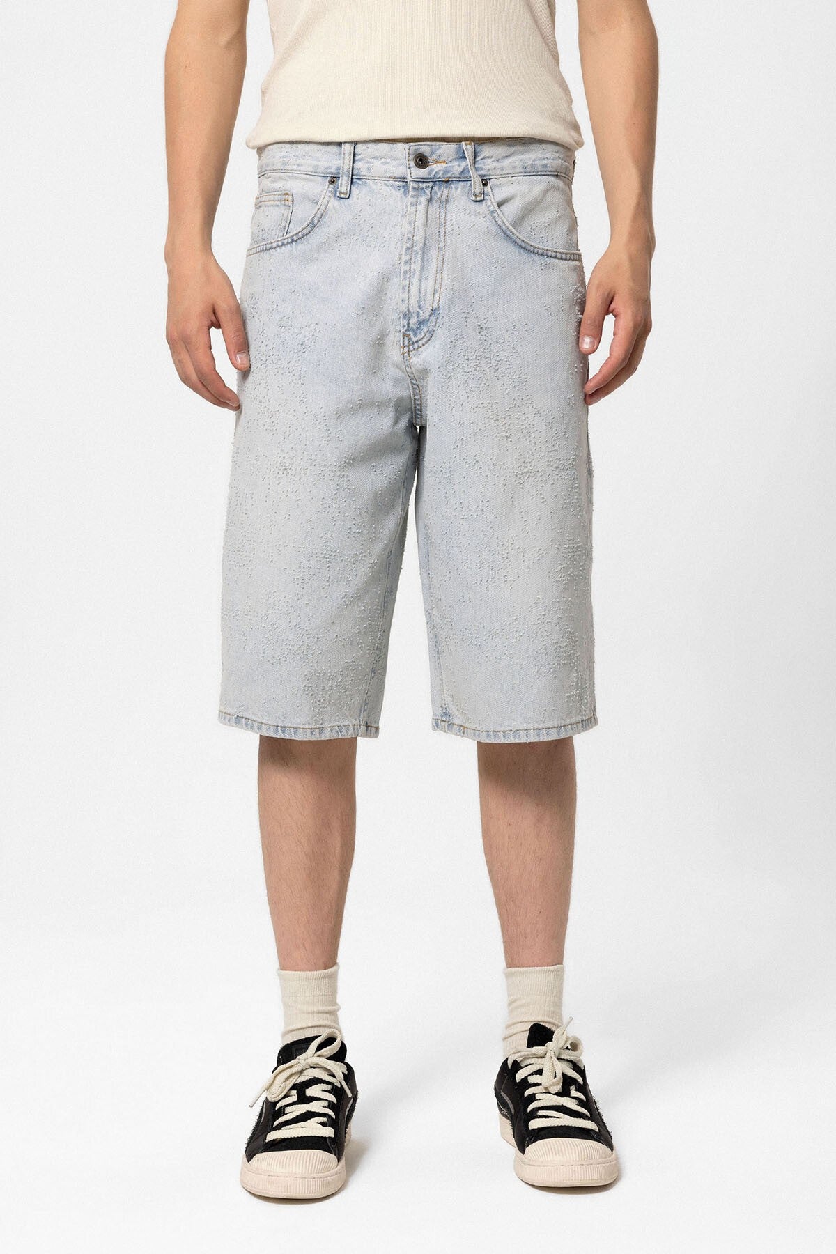 Oversize Bermuda Denim Şort 40-641