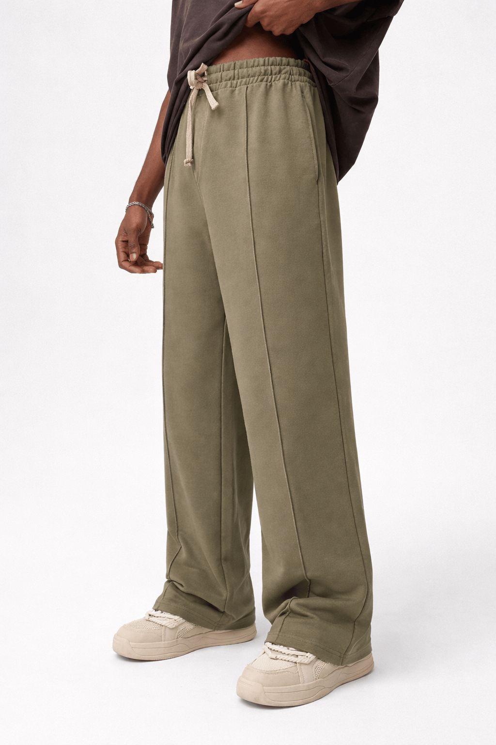 Dikiş Detaylı Oversize Eşofman Alt