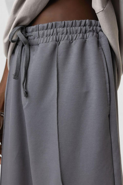 Dikiş Detaylı Oversize Eşofman Alt
