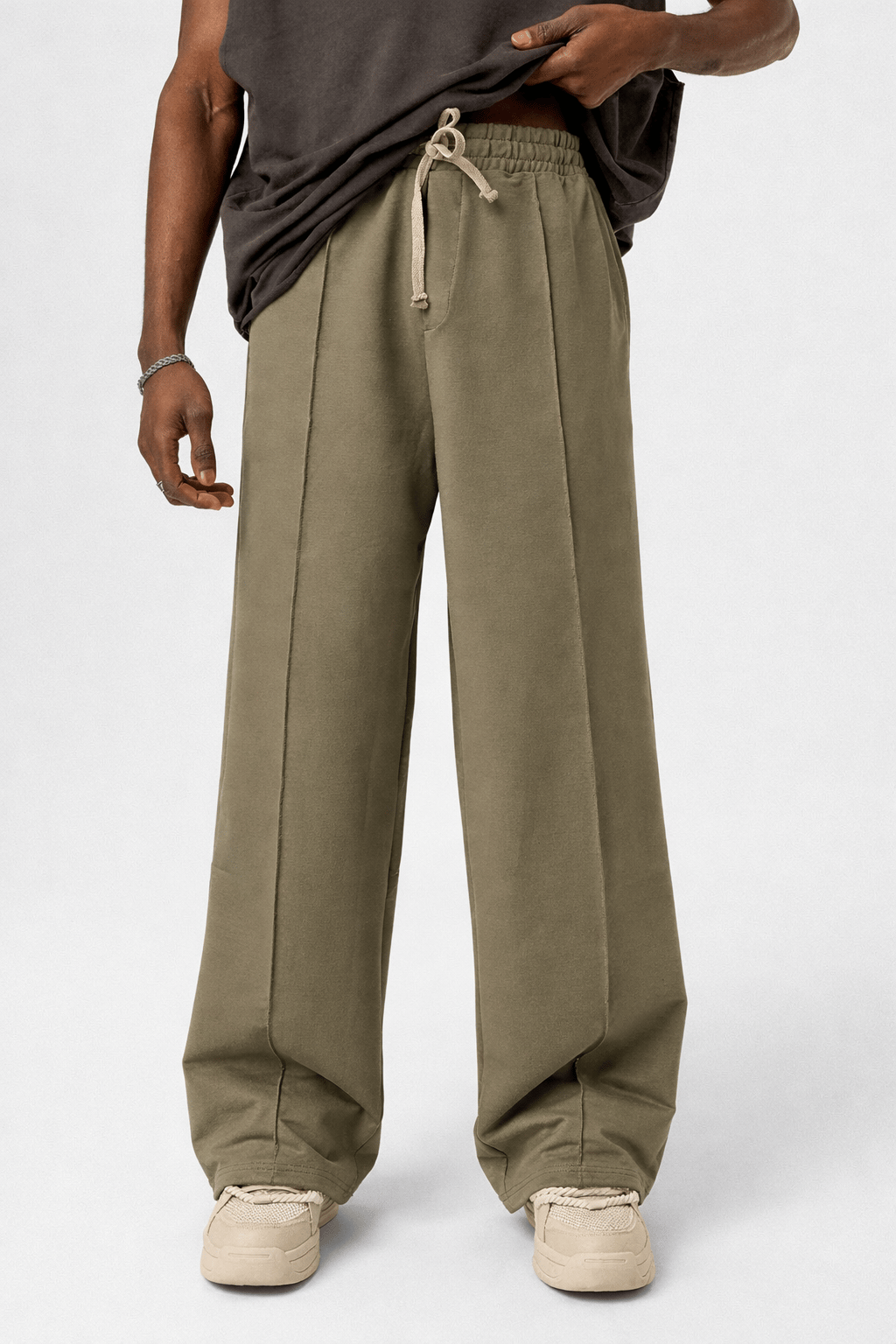 Dikiş Detaylı Oversize Eşofman Alt