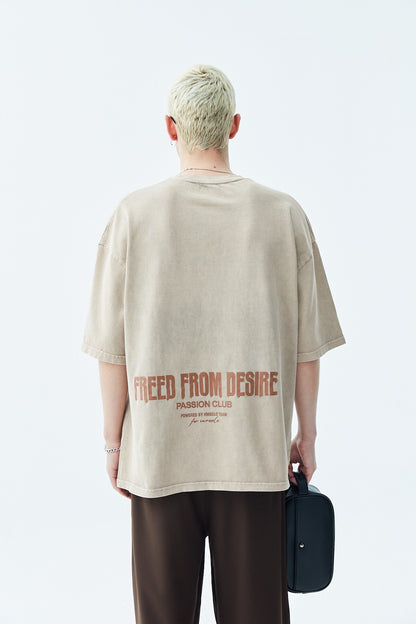 Yıkamalı Oversize Tişört