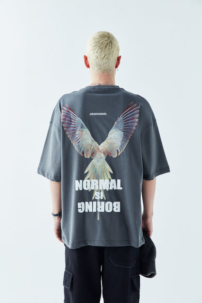 Arka Baskılı Oversize Tişört
