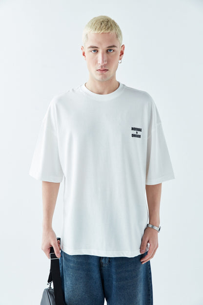 Arka Baskılı Oversize Tişört