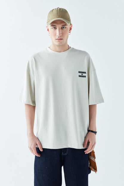 Arka Baskılı Oversize Tişört