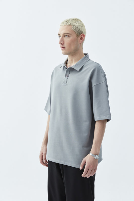 Polo Yaka Oversize Tişört