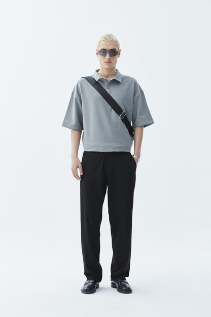 Polo Yaka Oversize Tişört