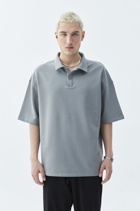 Polo Yaka Oversize Tişört