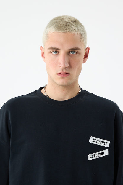 Arka Baskılı Oversize Tişört