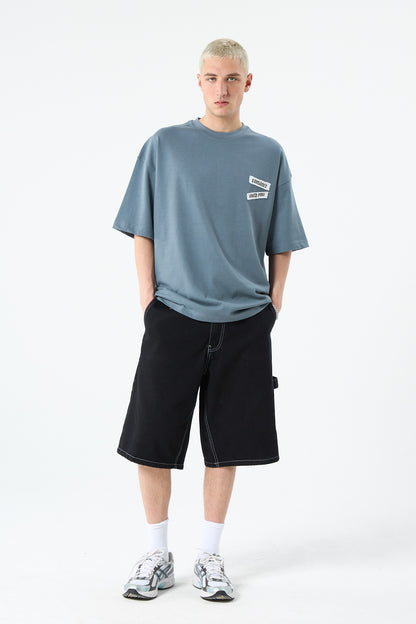 Arka Baskılı Oversize Tişört