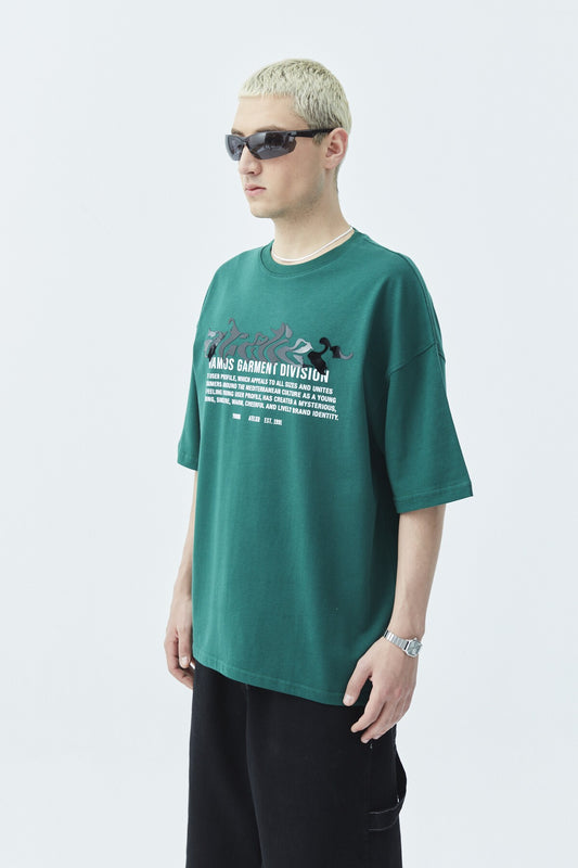 Atelier Kabartma Baskılı Oversize Tişört