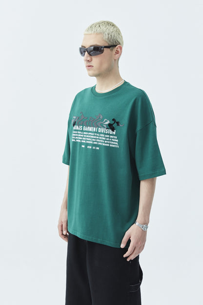Atelier Kabartma Baskılı Oversize Tişört