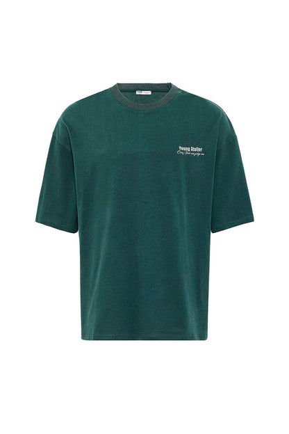 Nakış İşlemeli Oversize Tişört