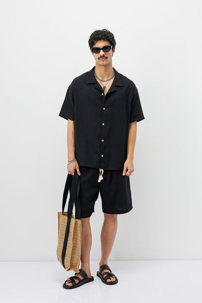 Oversize Şort Gömlek Takım