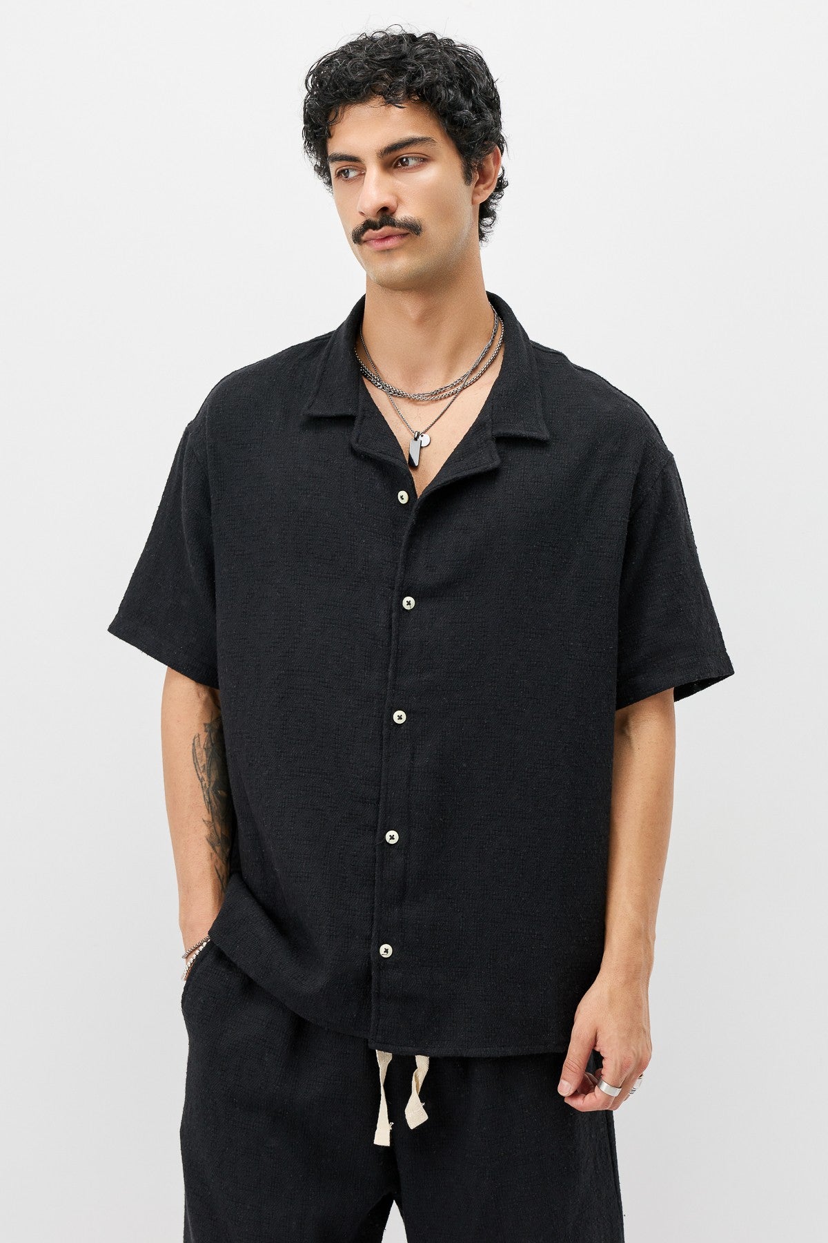 Oversize Şort Gömlek Takım