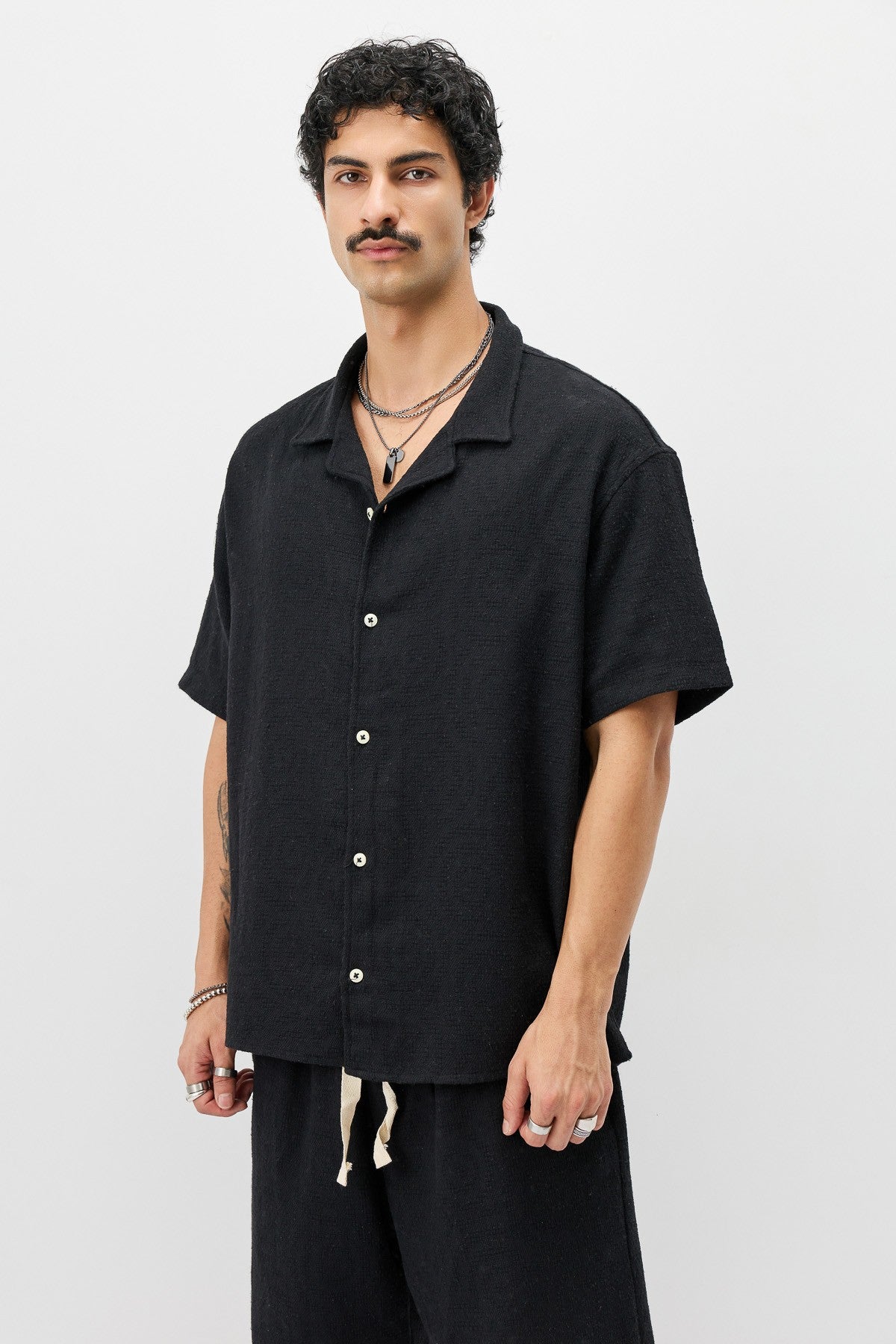 Oversize Şort Gömlek Takım