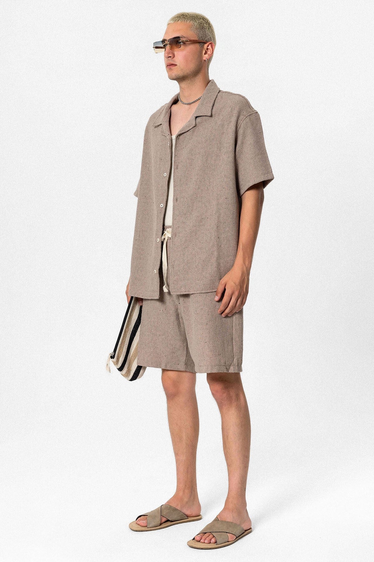 Oversize Şort Gömlek Takım