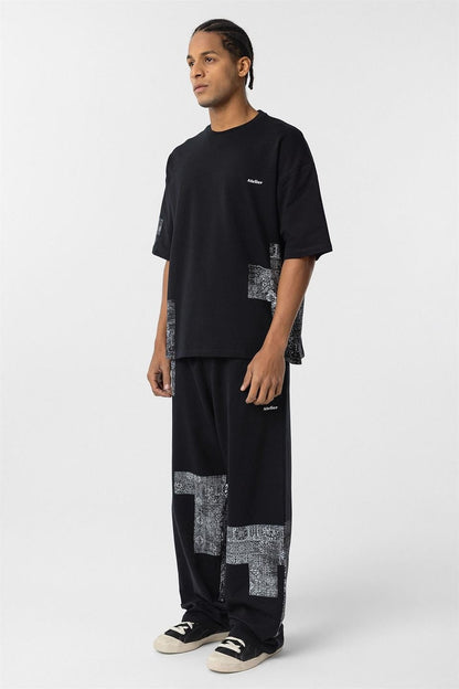 Etnik Desenli Oversize Eşofman Takım