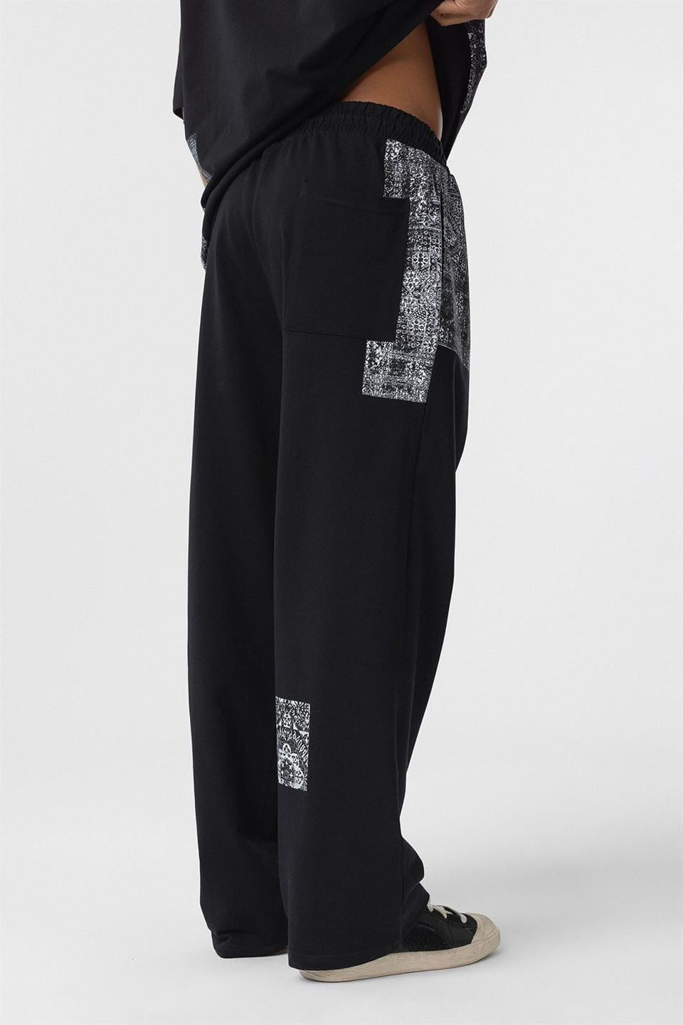 Etnik Desenli Oversize Eşofman Takım