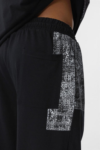 Etnik Desenli Oversize Eşofman Takım