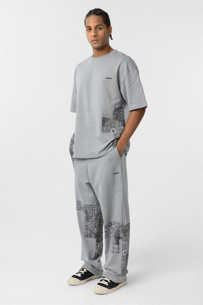 Etnik Desenli Oversize Eşofman Takım