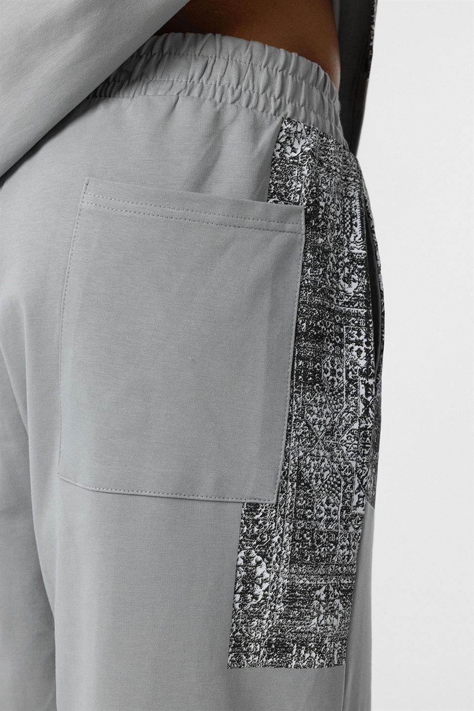 Etnik Desenli Oversize Eşofman Takım