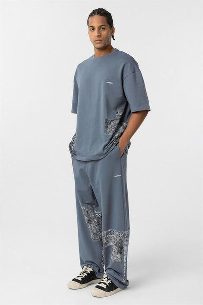 Etnik Desenli Oversize Eşofman Takım
