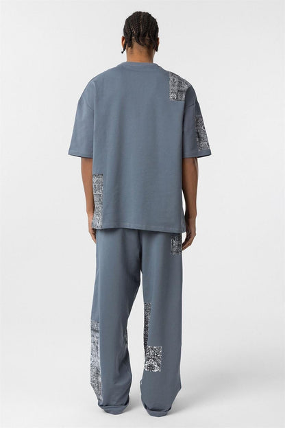 Etnik Desenli Oversize Eşofman Takım