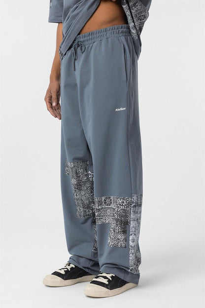Etnik Desenli Oversize Eşofman Takım