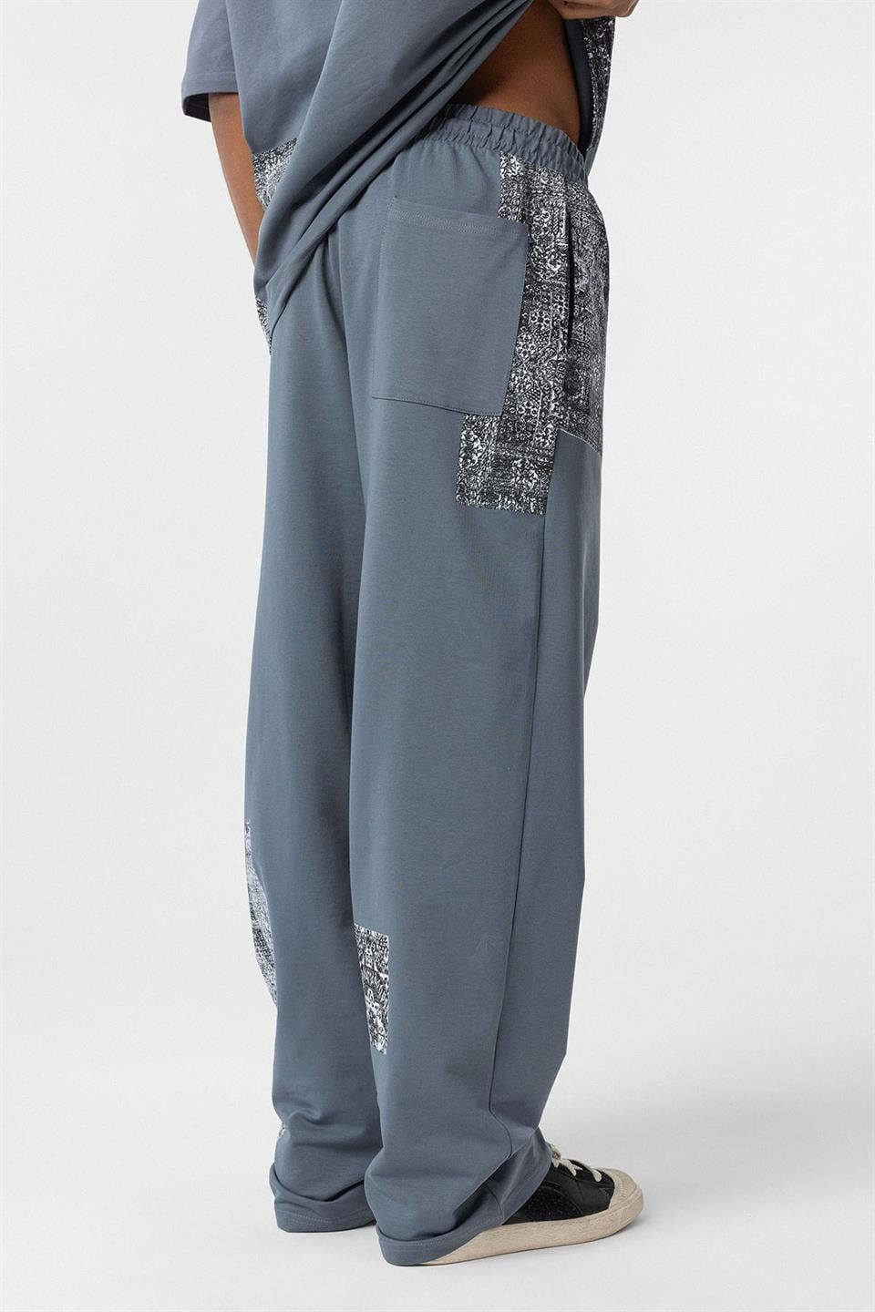 Etnik Desenli Oversize Eşofman Takım