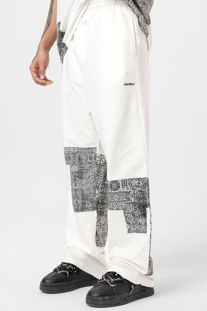 Etnik Desenli Oversize Eşofman Takım