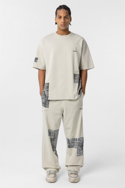 Etnik Desenli Oversize Eşofman Takım