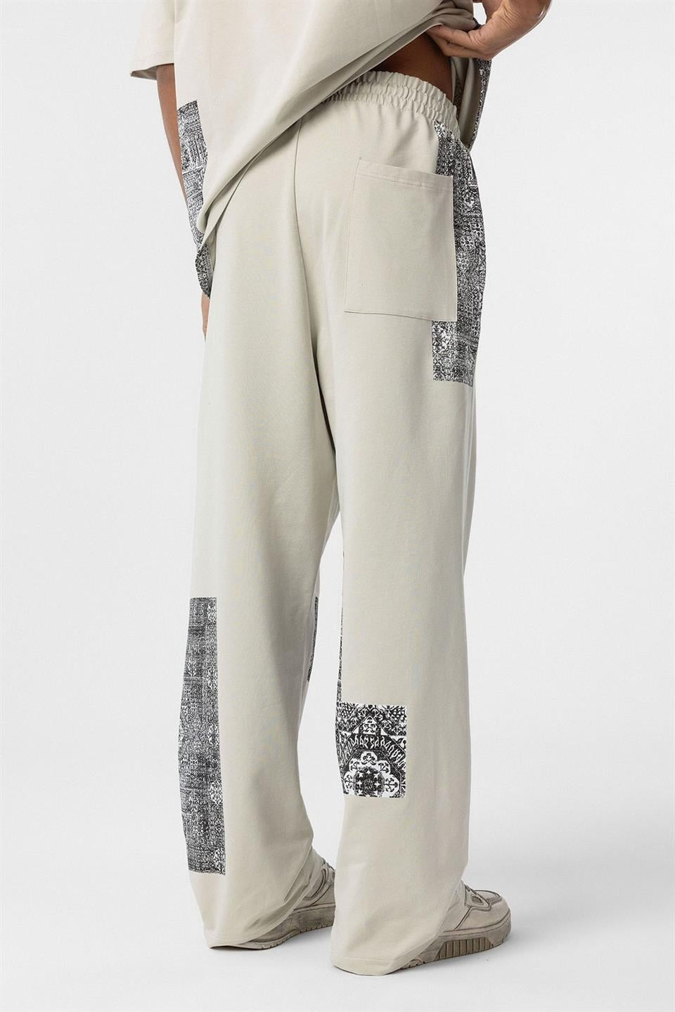 Etnik Desenli Oversize Eşofman Takım