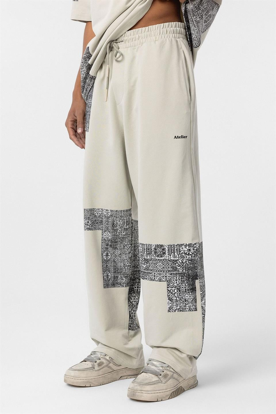 Etnik Desenli Oversize Eşofman Takım