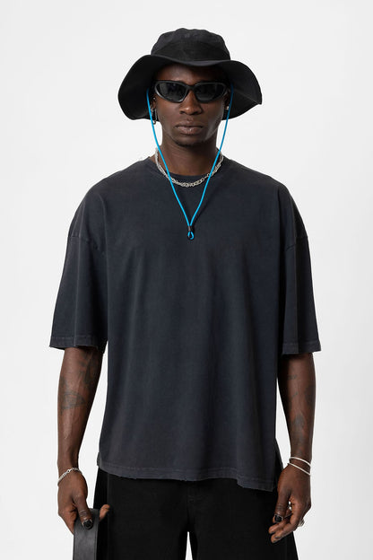 Yıkamalı Oversize Basic Tişört