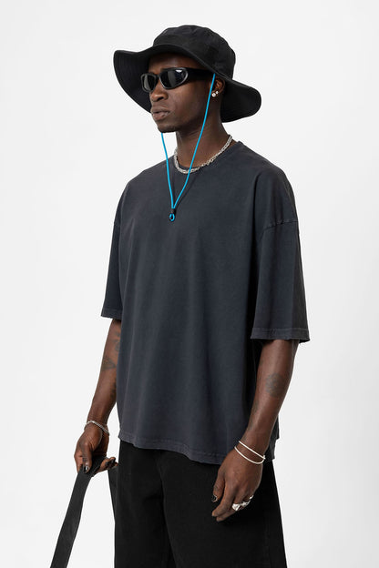 Yıkamalı Oversize Basic Tişört