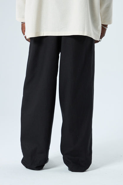 %100 Keten Baggy Pantolon