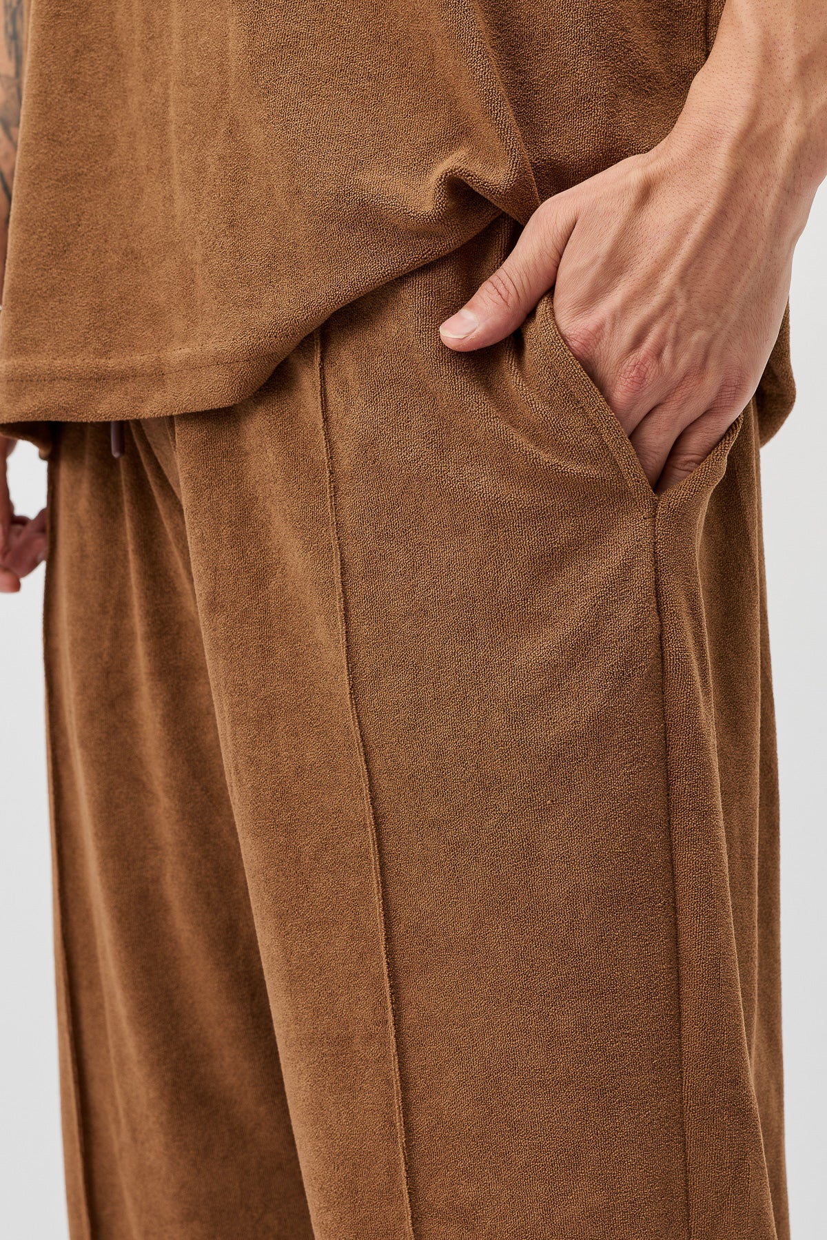 Baggy Havlu Kumaş Pantolon