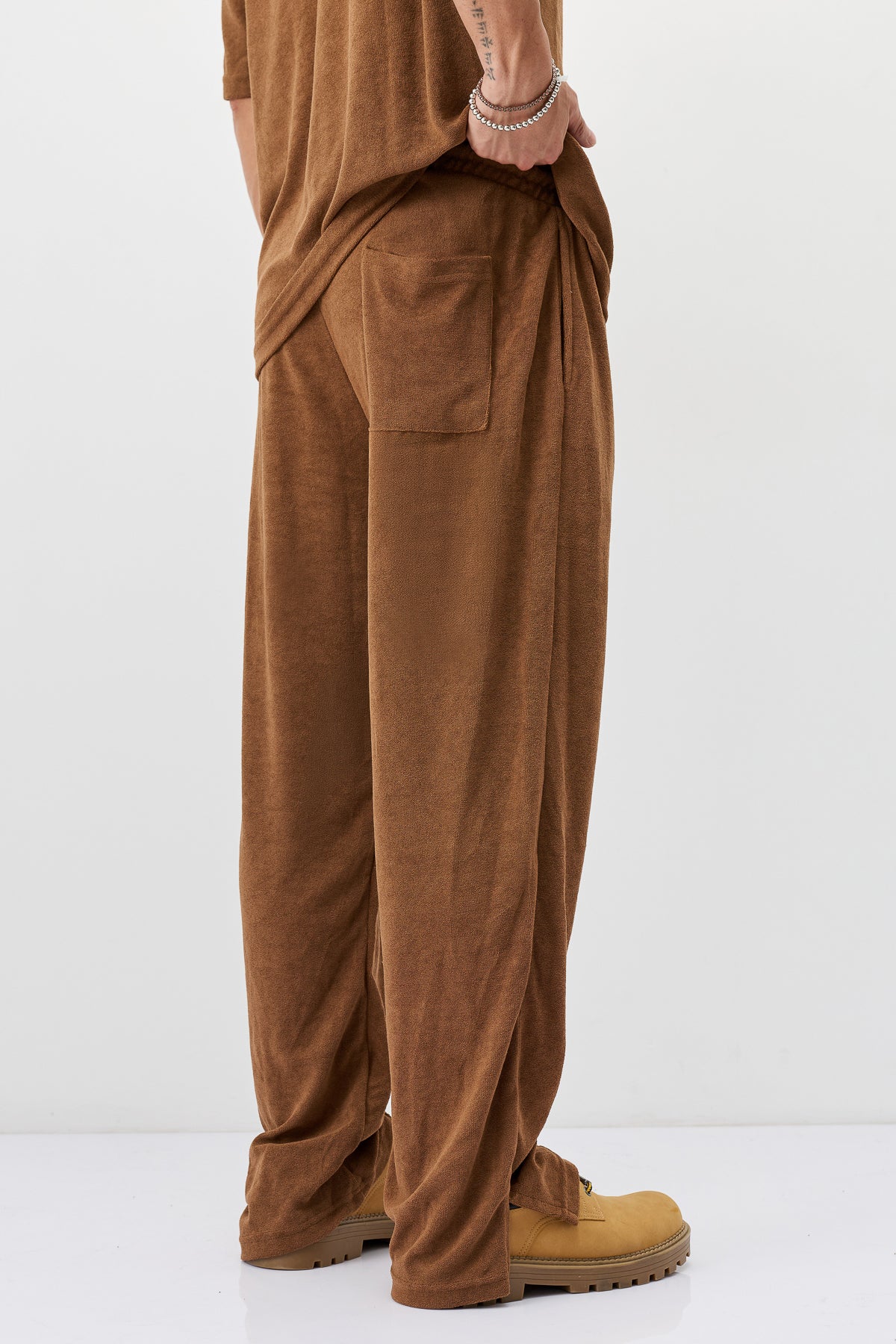 Baggy Havlu Kumaş Pantolon