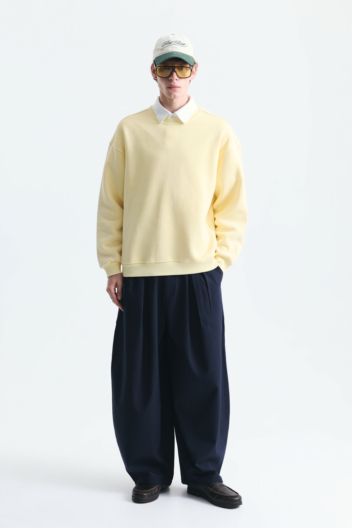 Basic Oversize Yıkamalı Sweatshirt