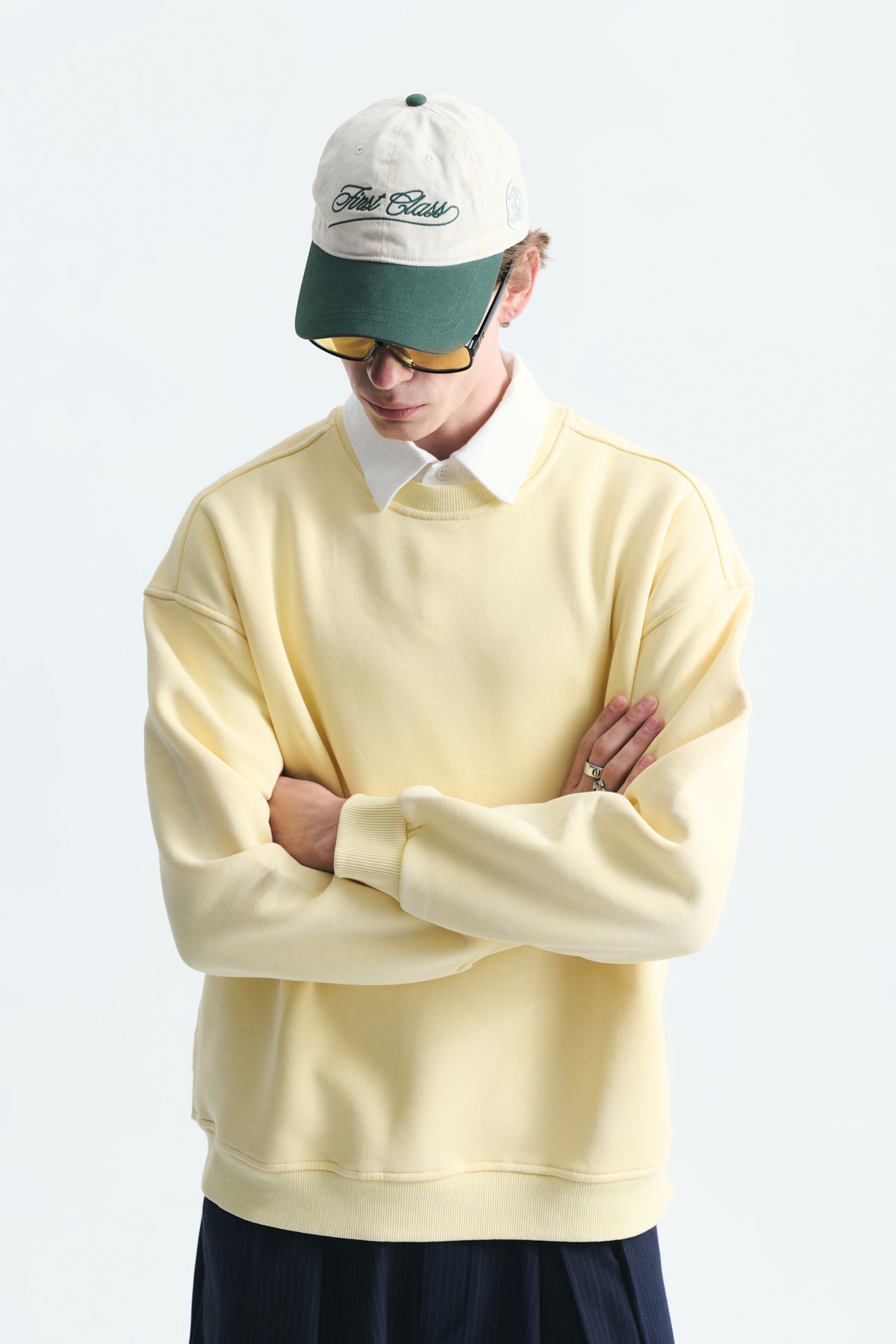 Basic Oversize Yıkamalı Sweatshirt