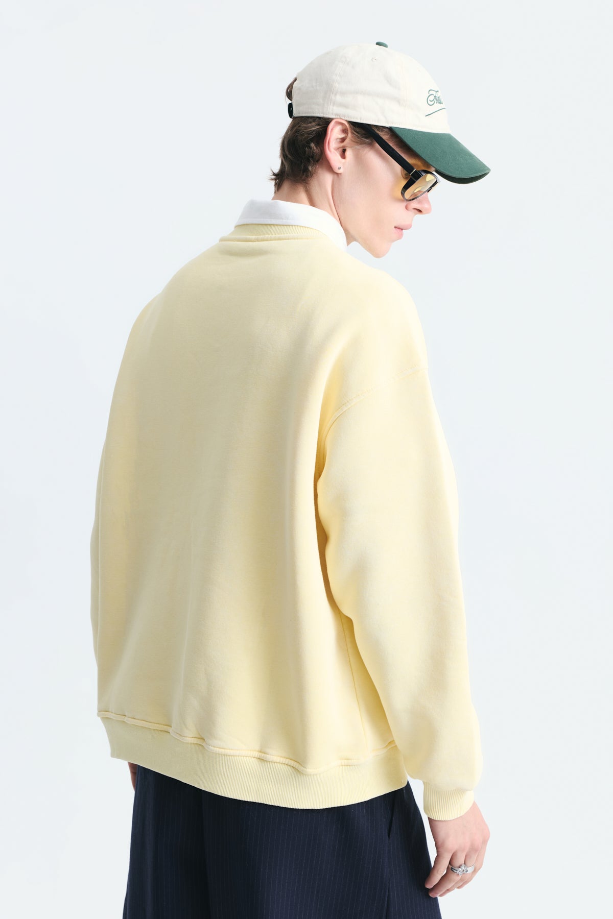 Basic Oversize Yıkamalı Sweatshirt