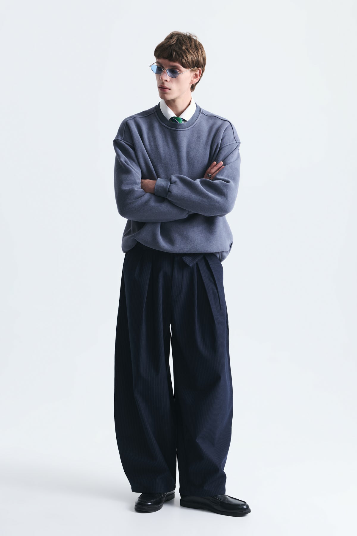 Basic Oversize Yıkamalı Sweatshirt