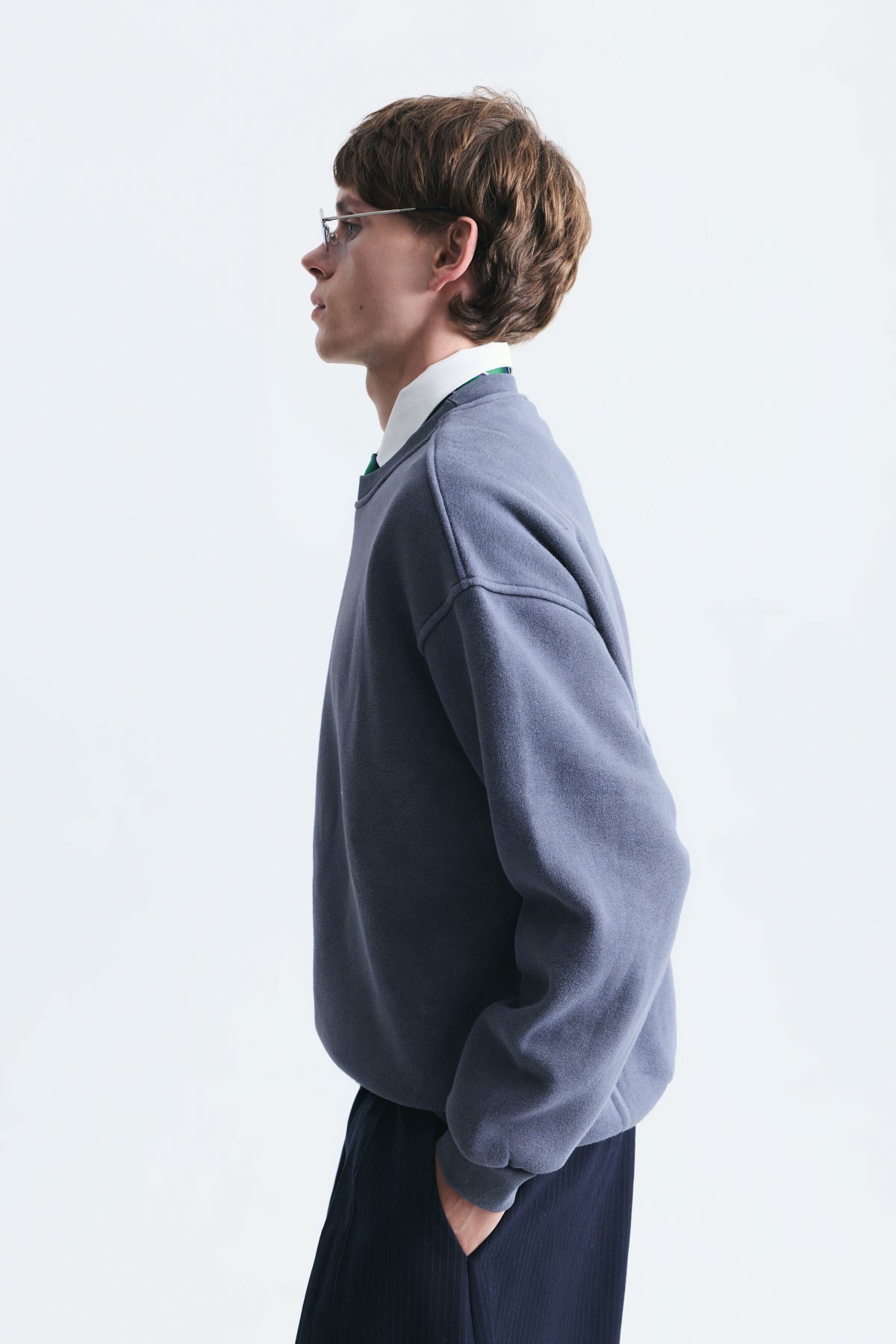 Basic Oversize Yıkamalı Sweatshirt