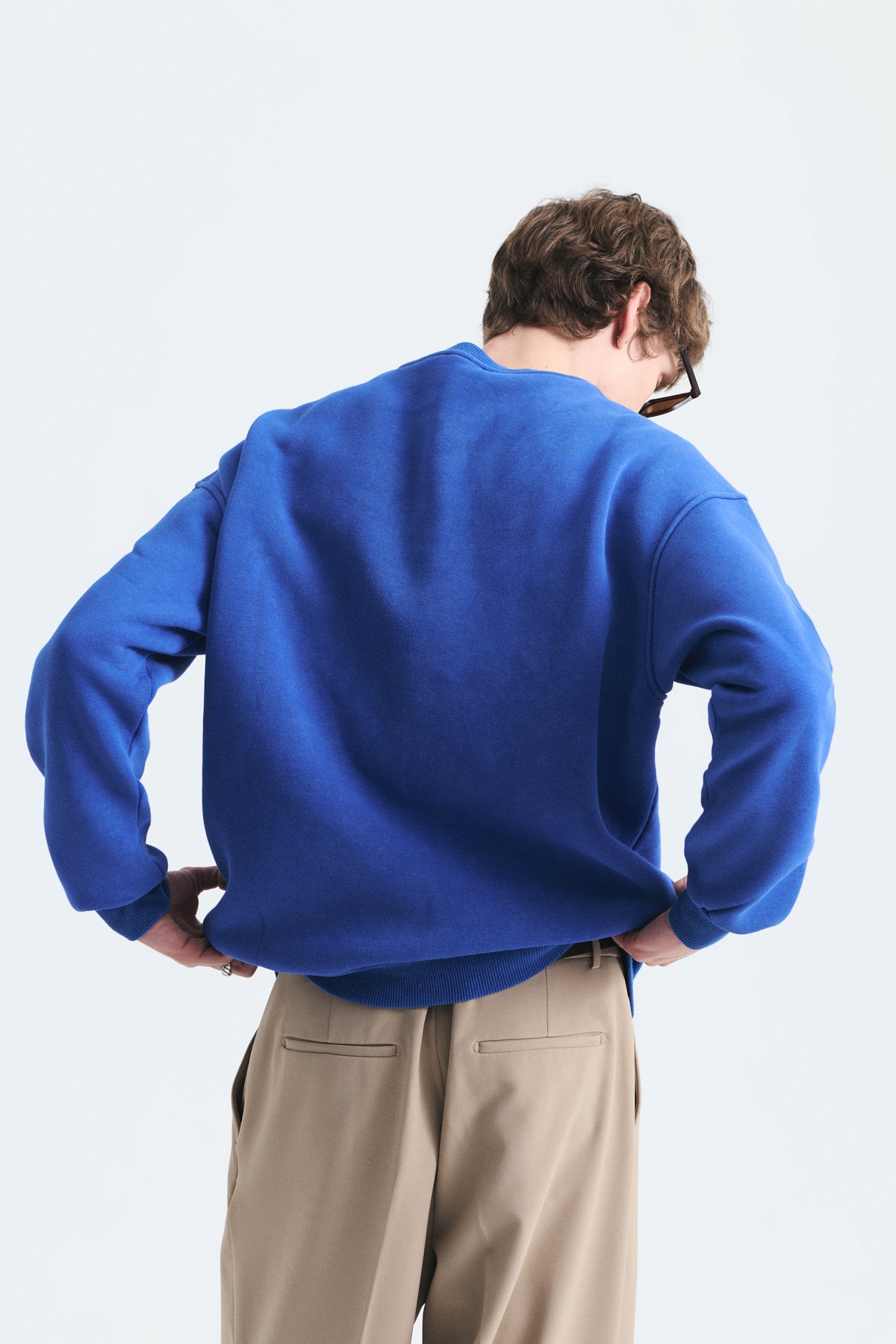 Basic Oversize Yıkamalı Sweatshirt