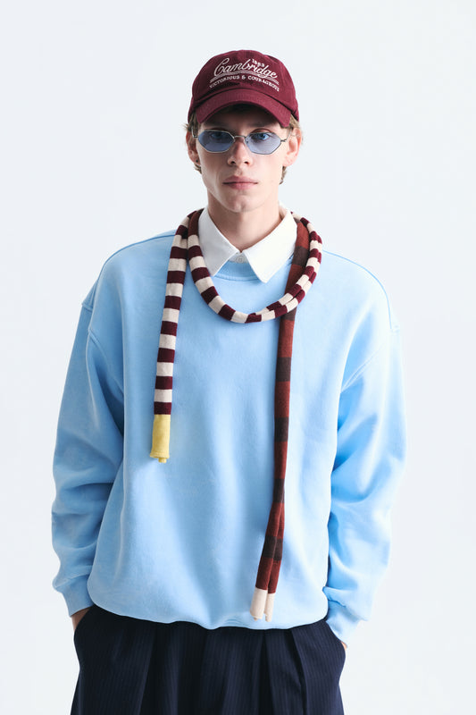 Basic Oversize Yıkamalı Sweatshirt