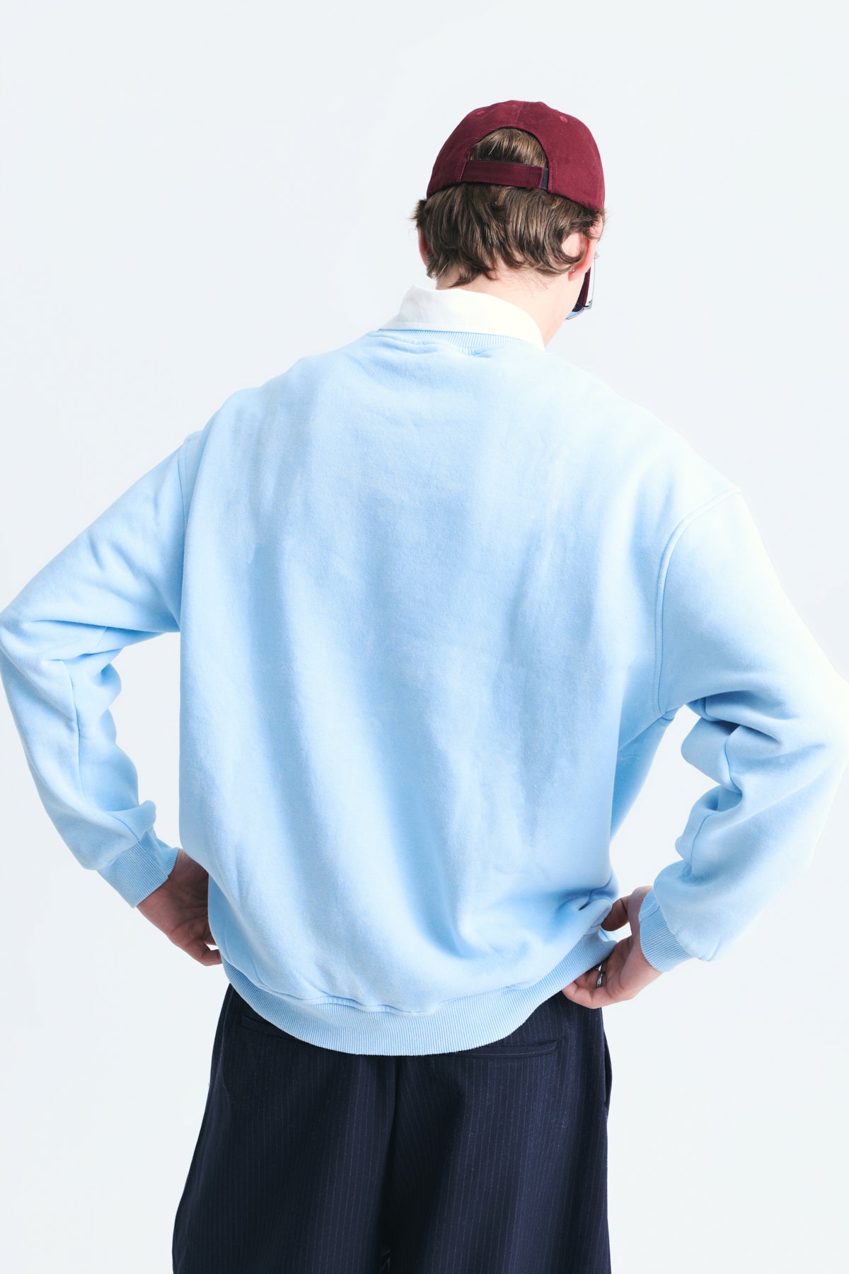 Basic Oversize Yıkamalı Sweatshirt