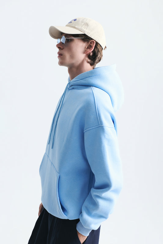Basic Oversize Yıkamalı Hoodie