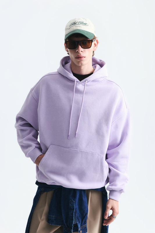 Basic Oversize Yıkamalı Hoodie